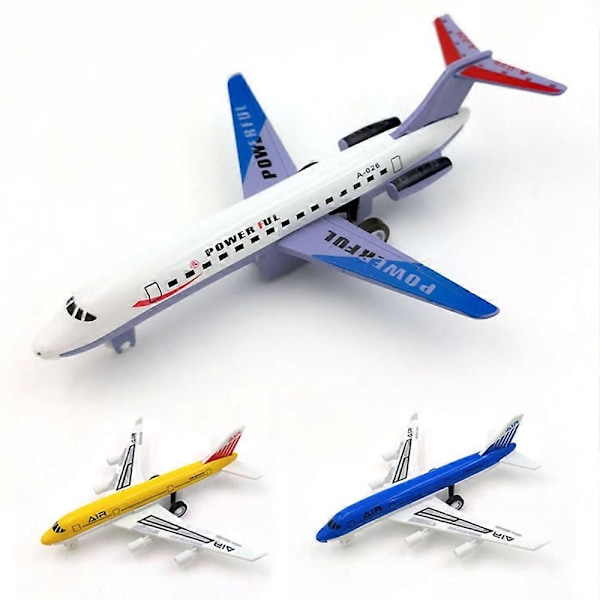 1/4 st Flygplansleksaker, Dra Tillbaka Flygplansleksaker för Barn Flygplansmodell Flygplan Modeller Leksaker för Pojkar Flickor Gåvor ABCD 4pcs