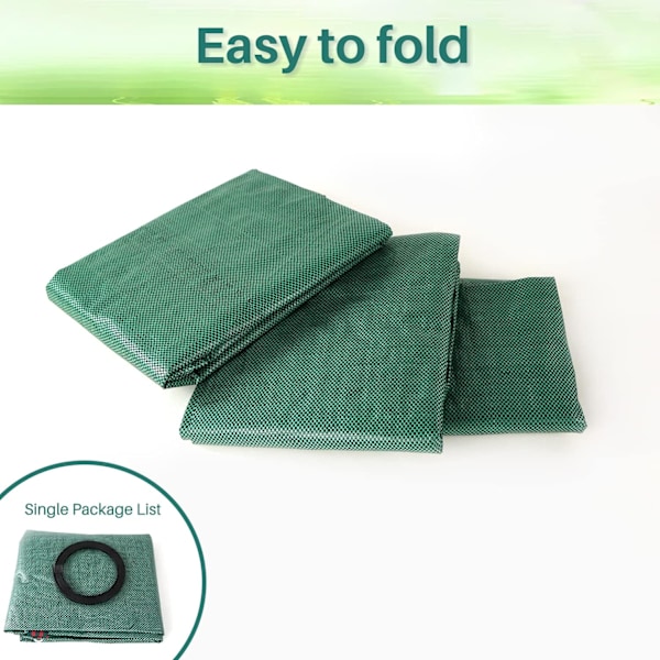 2 stk. Heavy Garden Waste Bags, Genanvendelige Haveposer med Håndtag, Ideel til Opsamling af Haveaffald, Planteaffald, Græs og Blade - 270L