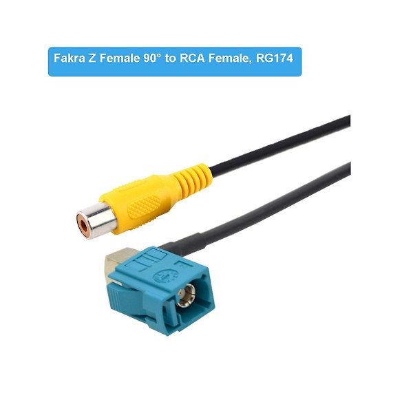 Fakra Z naar RCA vrouwelijke video kabel adapter auto achteruitrijcamera adapter kabels voor (a)