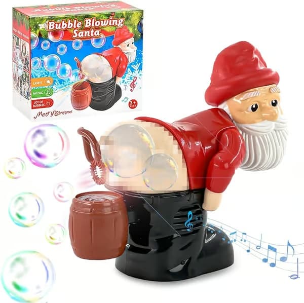 Tomte såpbubbelmaskin, rolig såpbubbelblåsare Blue