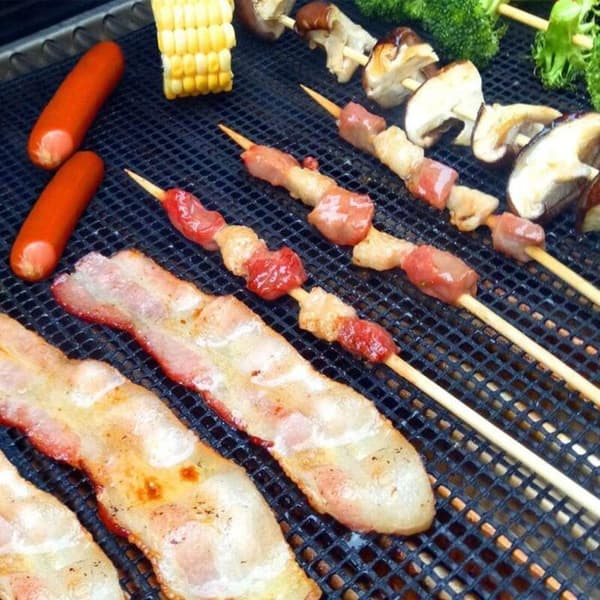 3/6/10 pak non-stick BBQ grillmåtter, 40 x 30 cm