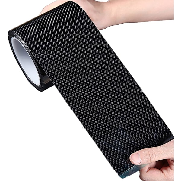 Dørterskelbeskytter for bil, 10 cm * 3 m, karbonfiberbeskytter, selvklebende