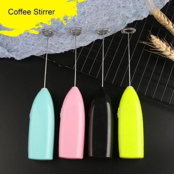 (1-pack) – Batteridriven äggvisp - Praktisk visp för kaffe och cappuccino - Bekväm handmixer för köket