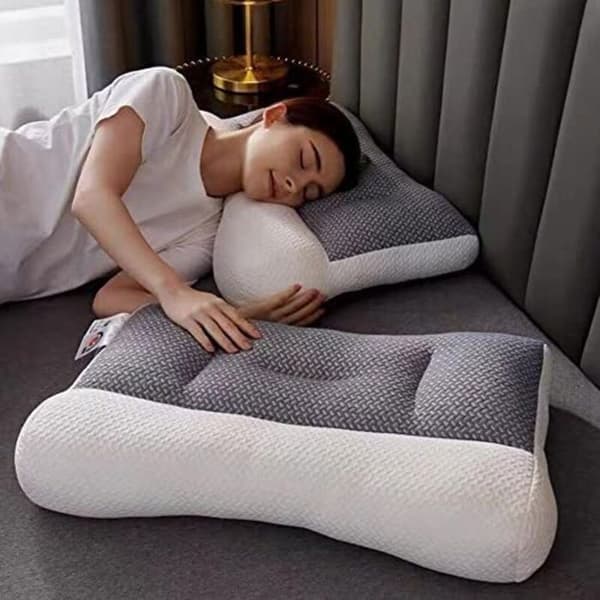 Ergonomisk nackkudde - LUSKYKA® - Nackstöd - Memoryskum - 6 anatomiska zoner