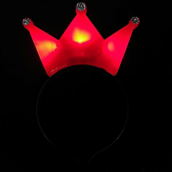 10 kpl Hehku Panta LED Kruunu Tiara Hiuspanta Valo Hiuspanta Juhlat Lahja Cosplay Syntymäpäivä Häät Puku Halloween Joulu Koriste A