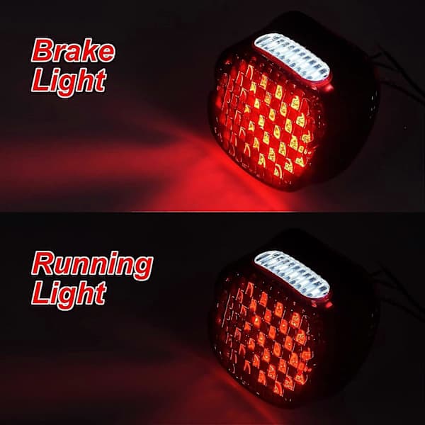 Baklys Bakre Kjørebremselys LED Passer Harley Touring 1999-2008 Softail 2003-2017