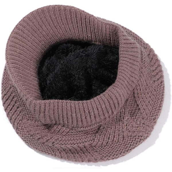 Kvinners Vinter Varm Lue Heklet Slouchy Beanie Strikket Luer Med Visir