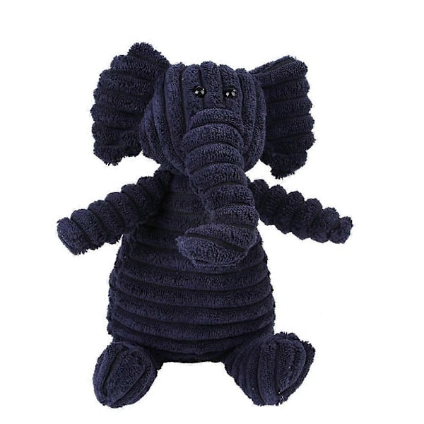 Plush Hundeleksaker Djurformade Bita-Resistenta Pipande Leksaker Corduroy Hundeleksaker för Små Hundar Valpar Husdjur Träningstillbehör elephant