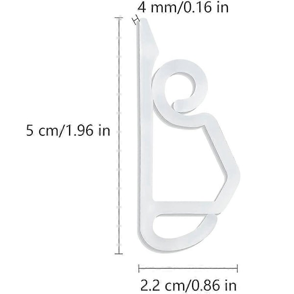 50 st Hängande Krokar Clips för Julgransprydnad Ljusslingor Inom-/Utomhus 3 50Pcs