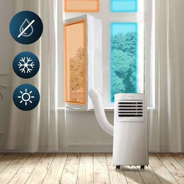 Cecotec Universal Isolerende Vindusdekseladapter for Vipp- og Svingvinduer for Bærbart Klimaanlegg, 400 cm, 100 % Polyester