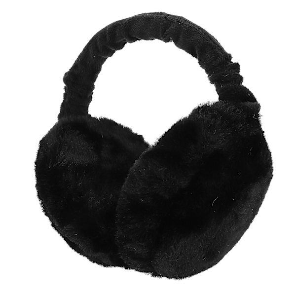 Hopfällbara öronmuffar öronvärmare unisex vinter varma öronkåpor (svart)