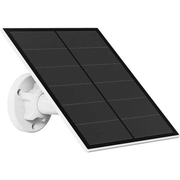 5W solcellepanel for sikkerhetskamera, 5V USB, oppladbart batteri, Micro USB/USB-C-porter, justerbart feste