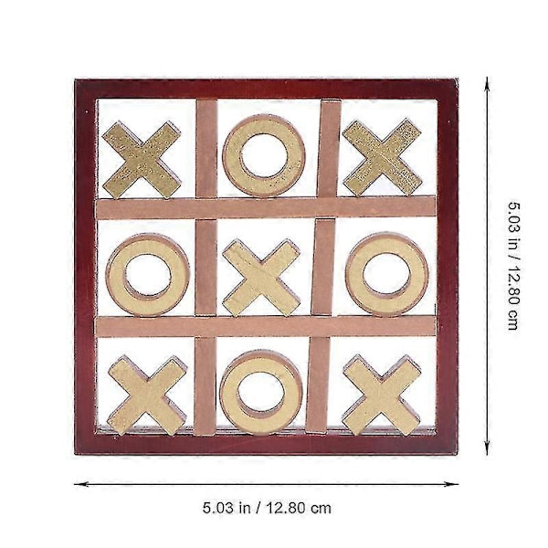 1 sett Treleke-xo sjakkbrett tic-tac-toe sjakk ni-kvadrat sjakk treleker sjakkleker sirkel kryss tredimensjonal