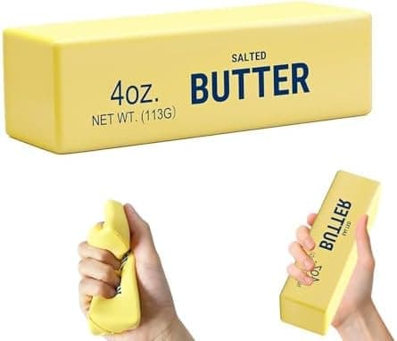 Smör Squishy, Klämleksaker, Squishy Smör, Realistisk Smörsticka Mjuka Klämleksaker (Smör-1ST) Butter-1pcs