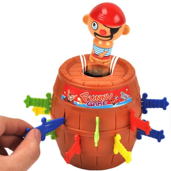 Pop Up Pirate Toy / Pirate in a Barrel - roligt spel för barn
