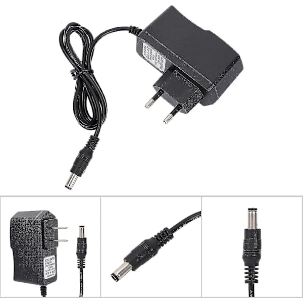 Tangentbord Piano Strömadapter, Universell 9v Ac/dc Strömadapter För Digitalt Tangentbord E-piano Klavir Tangentbord Musikinstrument, 100-240v (eu-kontakt)