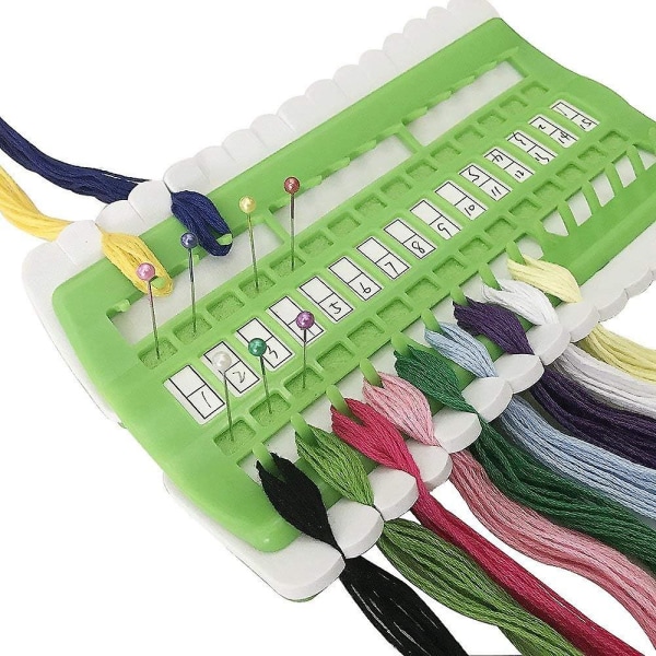 Floss Organizer Cross Stitch Kit Broderigarn Projekt Kort 31 Positioner Sy Nål Pinnar Hållare Hantverk Verktyg Tillbehör