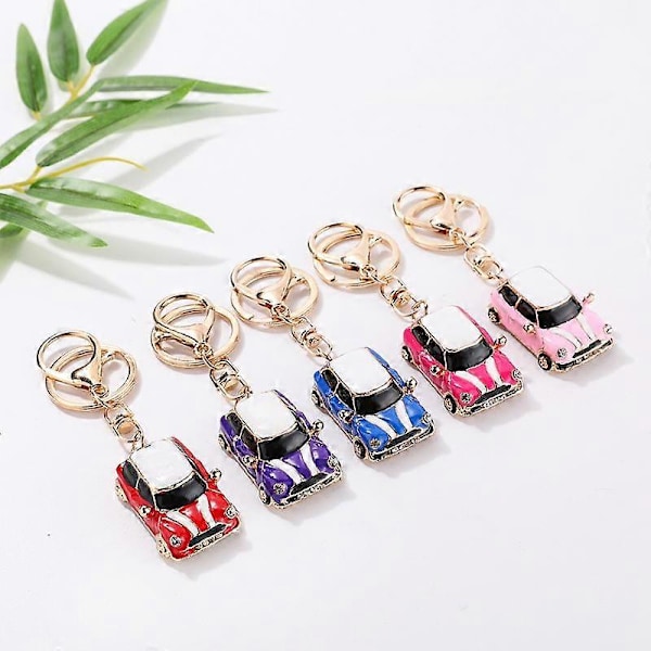 Bil Interiör Bil Nyckelring Nyckel För MINI Cooper One JCW Countryman Clubman Cabrio Paceman R60 R57 R55 R56 R53 Nyckelring Kedja Tillbehör Fordonsdekor Red