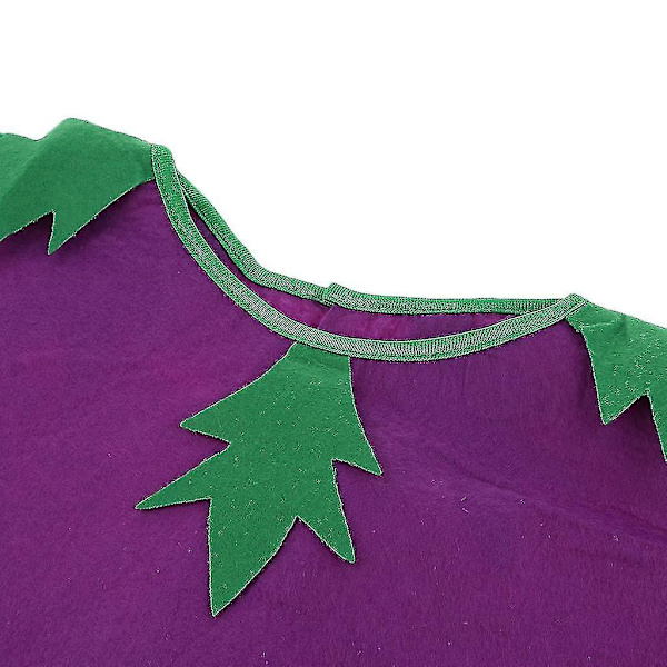 Hedelmäasu Lasten Juhliin - Värikäs ja Eloisa Pukeutumisasu eggplant