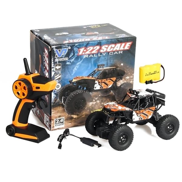 Radiostyret Off-Road Bil / Crawler - Orange Orange