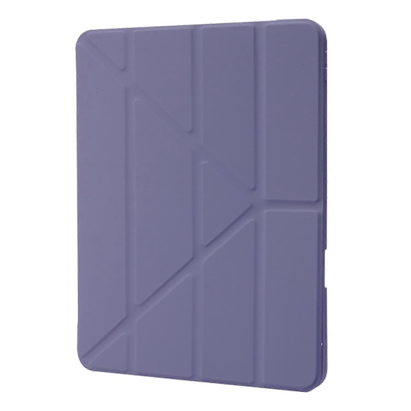 Fodral för iPad Pro 12,9-tum (2021)/(2020)/(2018) Surfplatta Auto Wake/Sleep Origami Ställ PU Läder + Akrylskydd Purple