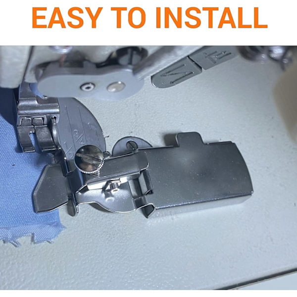 Multifunktionell magnetisk sömnadsguide, fållguide, multifunktionell linjal, sömnadsguide, fållguide för industriell lockstitch eller walking foot symaskin