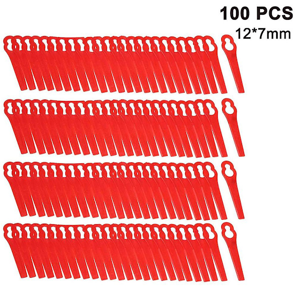 Alm Bq026 100 Pack Trimmer Muoviset Terät, Moniväriset, 2x8.5x0.4 Cm