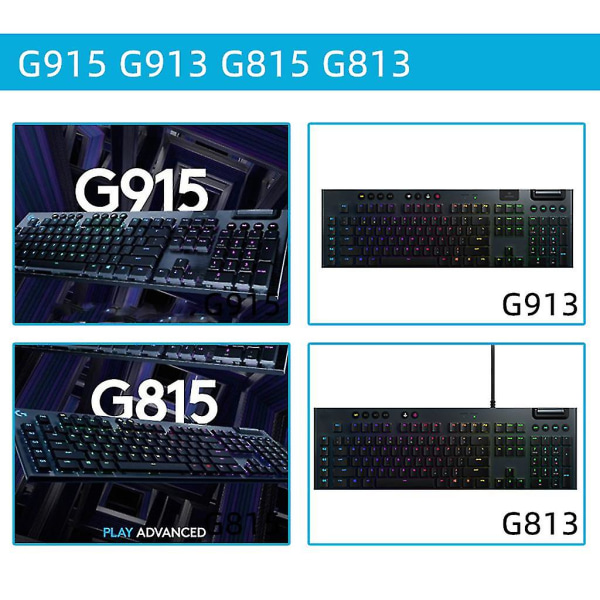 1 par Logitech G915 G913 G813 G815 Mekaniska tangentbordsdelar Fäste Ben