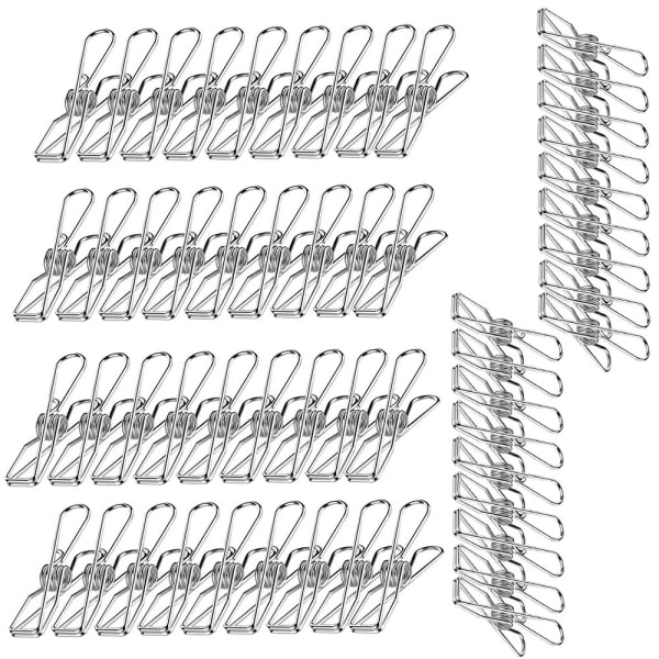 70-pakk rustfrie klesklyper til sokker og klær - Dail