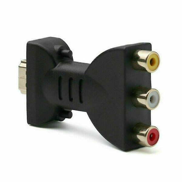 Hdmi hane till 3 Rca kvinnlig komposit AV Audio Video Adapter 4k Converter För TV Video