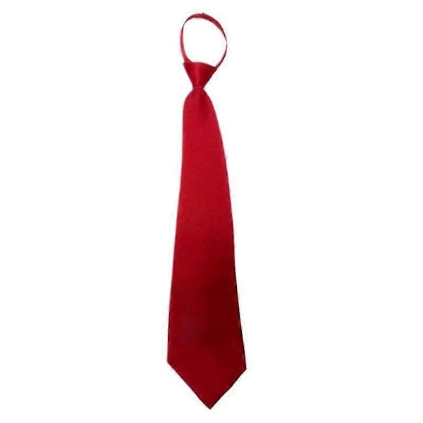 Svart Clip On Slips Säkerhetsslipsar För Män Kvinnor Portvakt Steward Matt Slips Begravningskläder Tillbehör wine red