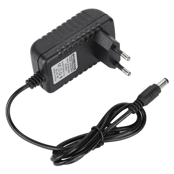 12V strømadapter – 100–240V AC til 12V DC strømforsyning – Erstatningsoplader med EU-stik – Til elektroniske enheder