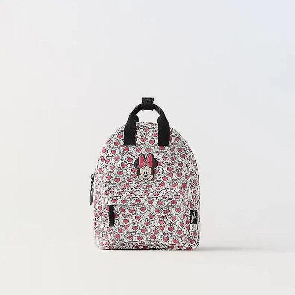2022 Disney Ryggsäck för Kvinnor Musse Pigg Tecknat Mönster Stor Kapacitet Skolväska För Förskola Pojke Flicka Resväska Mochila 9-28x24x12cm