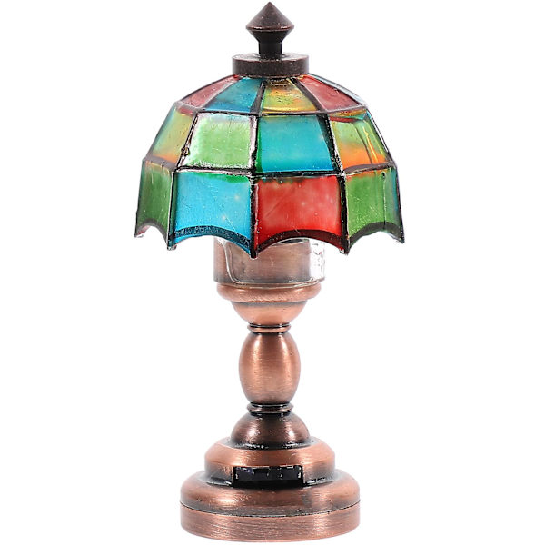 Glassæt Dukkehus Tilbehør Dukkehus Miniature Lampe 1: 12 Miniature Lampe Belysning Miniature Lampe Model