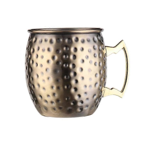 Moscow Mule Kopp Rustfritt Stål Vinkopp Cocktail Drikkekopp 530ml Cyan