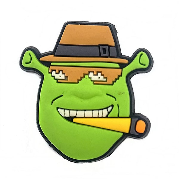 10 kpl Shrek-aiheiset Crocs-kengänkorut Söpöt kengät Sandaalit Koristekorut Syntymäpäivälahjat Kengän lisävarusteet
