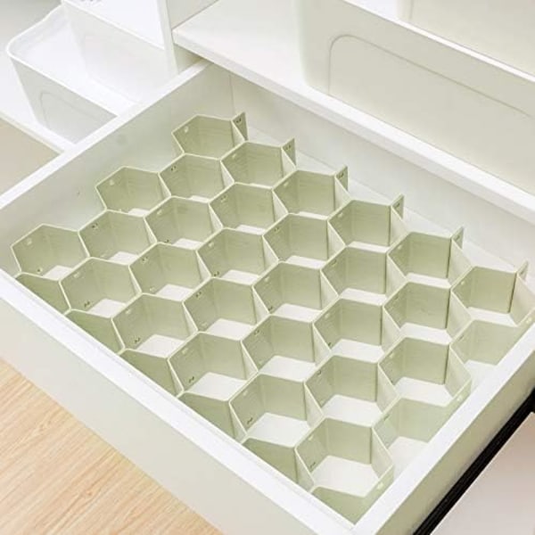 Organizer 8 st gör-det-själv plastrutnät Honeycomb Lådavdelare 3-pack