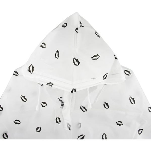 Regnkappa Regnrock Vuxen Nöd Vattentät Återanvändbar Huva Regn Poncho Genomskinlig Regn Regnkläder med Huvor