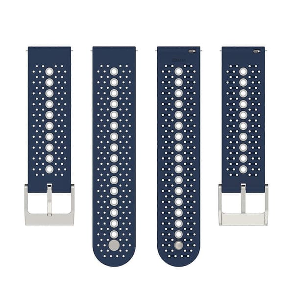 Farverig hul silikonerem til Suunto 9 Peak Midnight Blue Grey