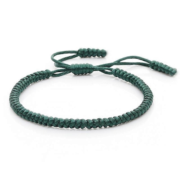 Håndlavet Tibetansk Buddhistisk Flerfarvet Lykke Knuder Reb Armbånd Kvinder Justerbar Charm Armbånd & Armringe Til Mænd Vintage Smykker yellow
