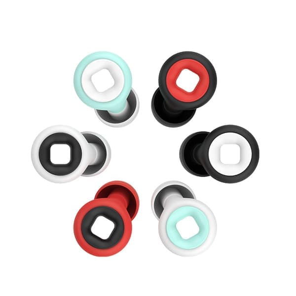 Støyreduserende ørepropper Svart/Rød Svart/Rød Black/Red