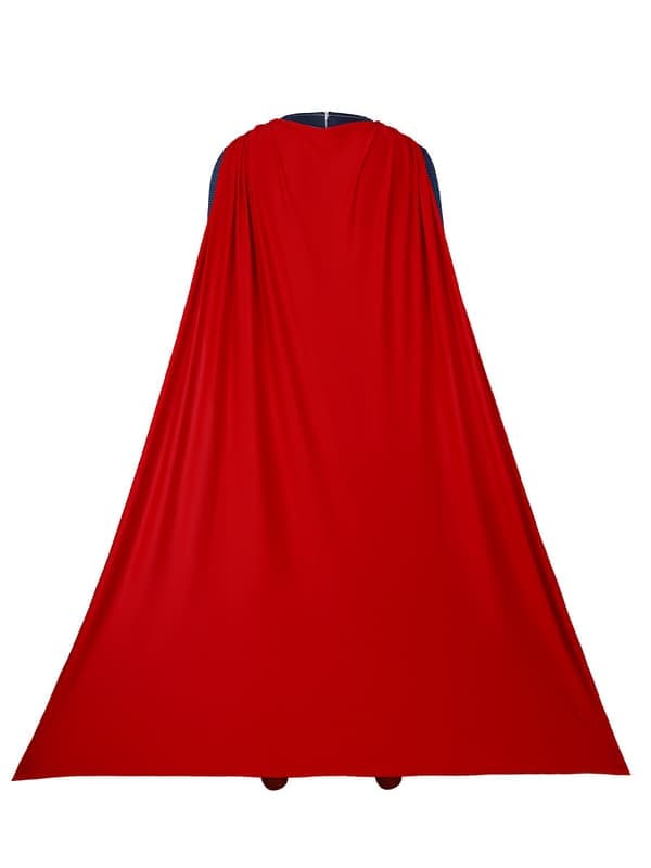 Voksen Superman Kostume, Superman Muskelbryst Jumpsuit med Kappe 110