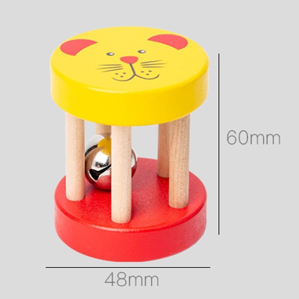 Baby Bell Rangler Legetøj Intelligens Grib Formilde Rattle Bell Pædagogisk legetøj Yellow