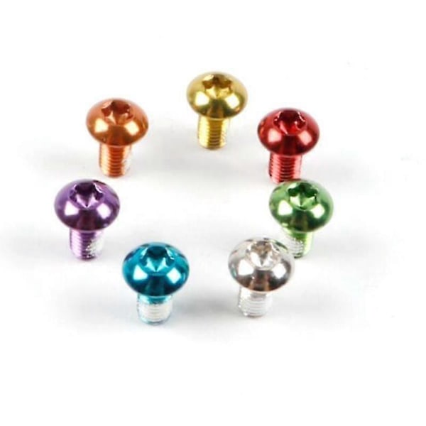12 kpl Mtb-pyörän levyjarrujen ruuveja Ycle M5x10mm levyjarrun roottorin pultit T25 Gold