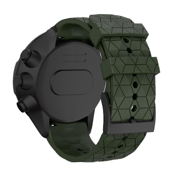 För Suunto Spartan Sport Suunto 9/9 Baro/d5 Silikonarmband 12-26 Green