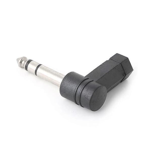 3,5 mm naar 6,35 mm Oortelefoonadapter met rechte hoek