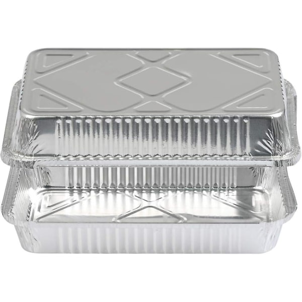 25 stk aluminiumsfoliebeholdere Bbq-tilbehør til matlaging, steking, baking, frysing og oppbevaring Store aluminiumsfolie matbeholdere 31cm X 21cm X 5cm