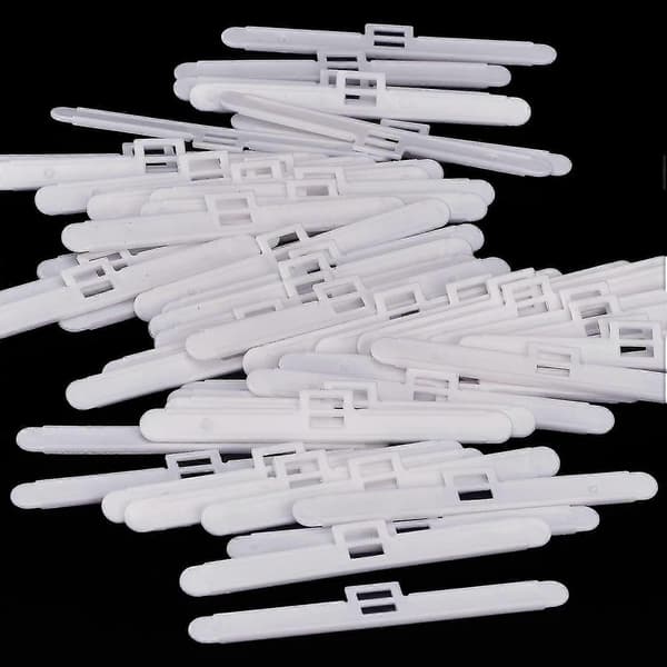 50-pack Vertikala Persienner Topphängare För 127mm Lameller, Vit