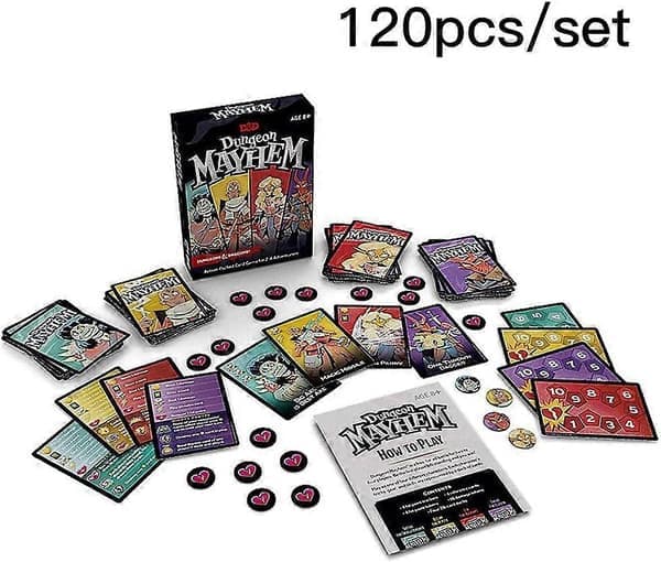 Dungeons & Dragons Dungeon Mayhem | Dungeons & Dragons kortspill | 2-4 spillere, 120 kort