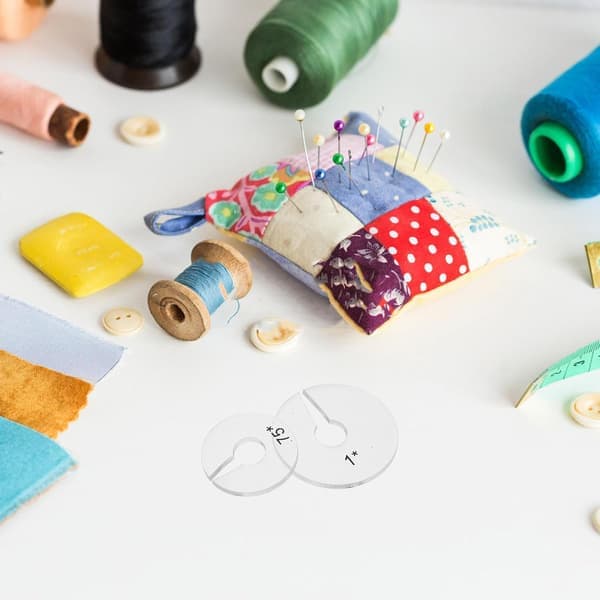 2 stk. akryl quiltelinealer til patchwork og syning, DIY stofmåleværktøj